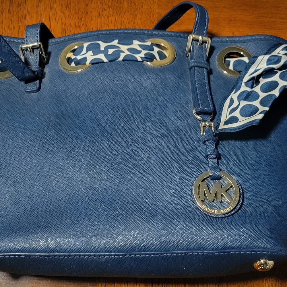 Michael Kors Blue Tote Bag